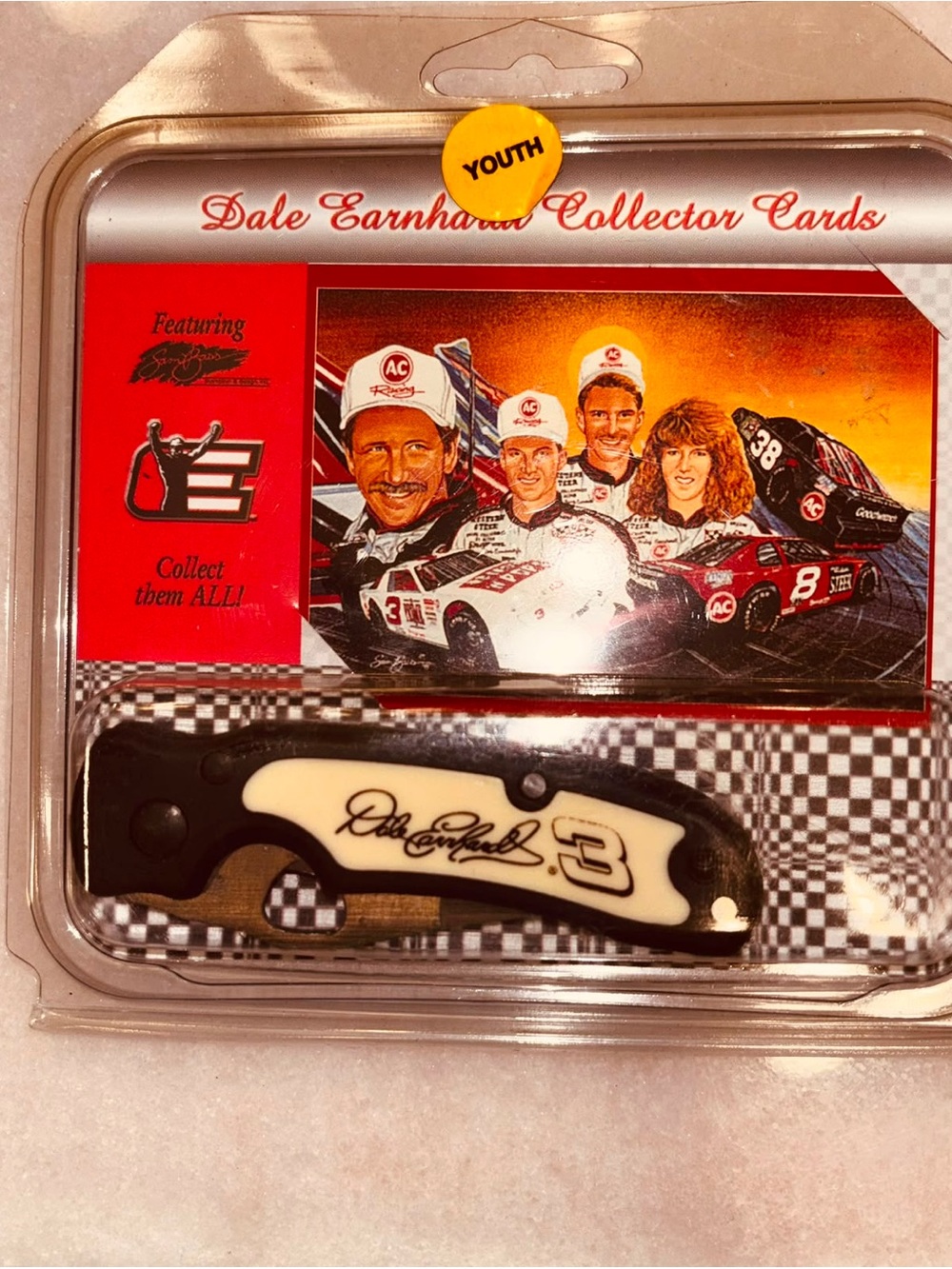 Dale Earnhardt Collector Card & Frost Cutlery Racing multi-tool (#yN11)
